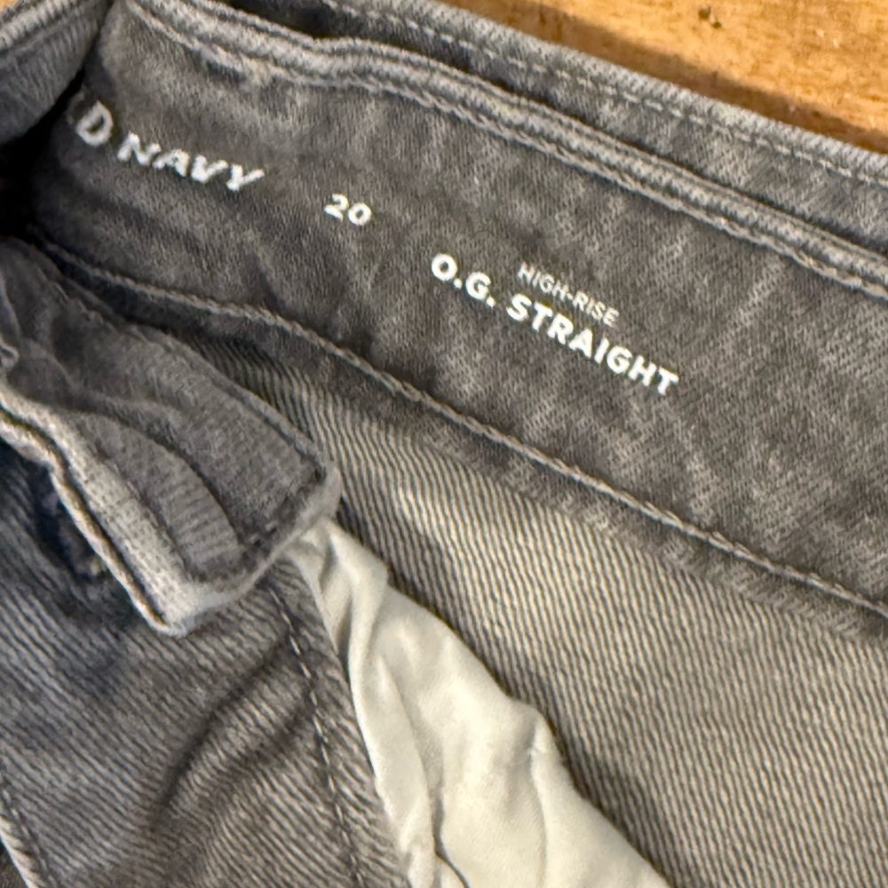 Old Navy Charcoal O.G. Straight Jean short shorts
